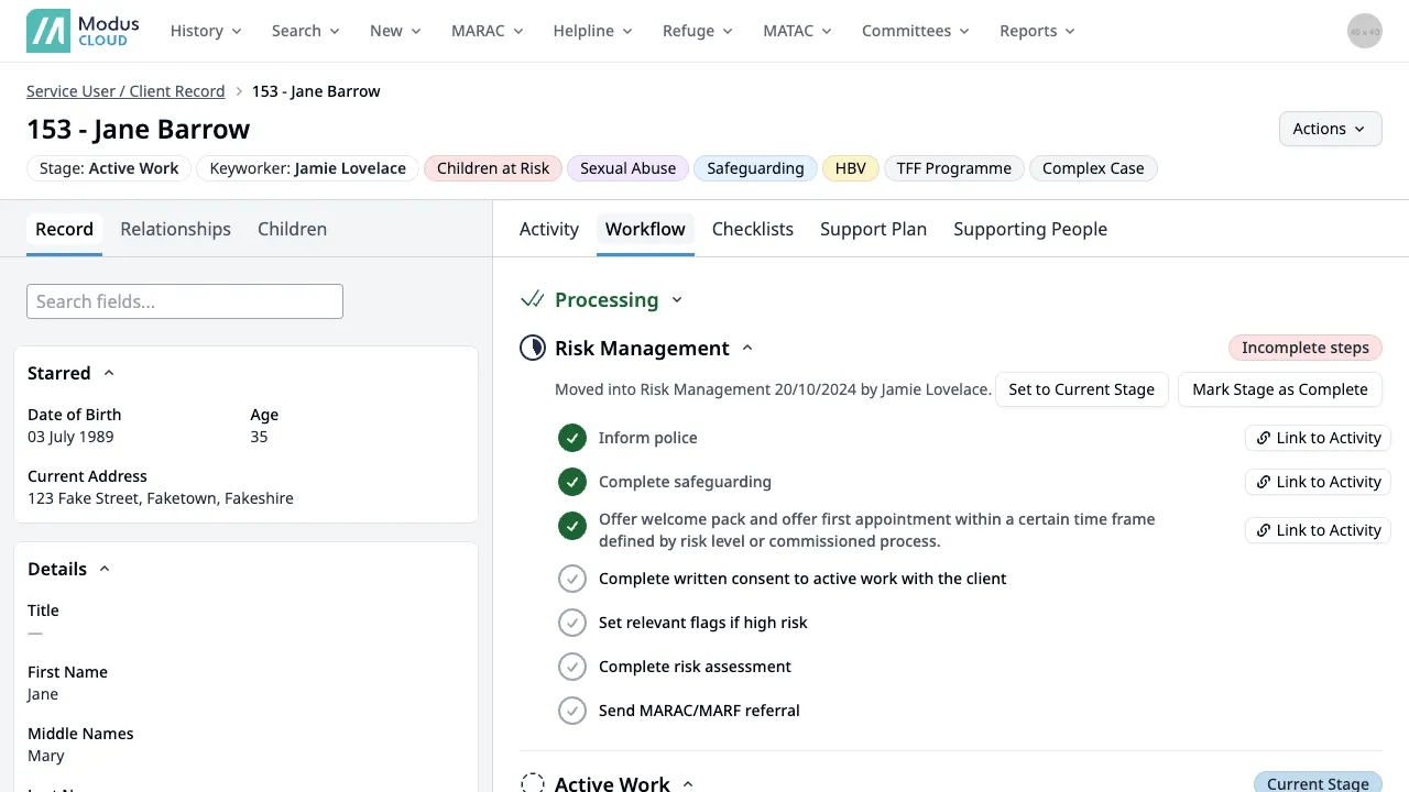 Empty state showing the available reports to select