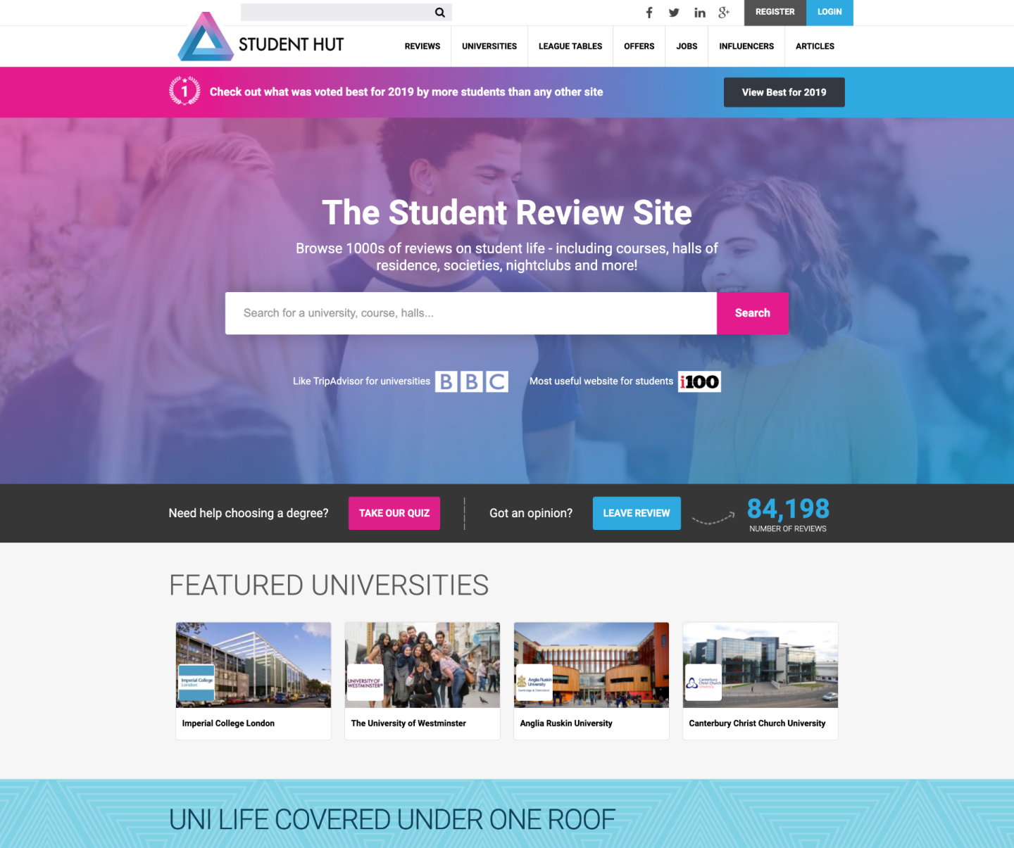 Previous student hut home page